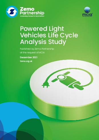 Zemo Powered Light Vehicles Life Cycle Analysis